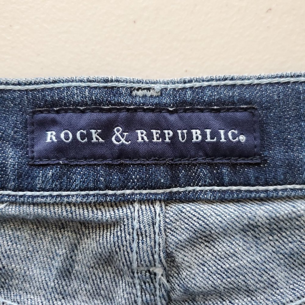 SOLD - Rock & Republic Simon Denim Shorts Size 28 - Picture 8 of 9